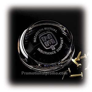 Clear Slant-Top Paperweight