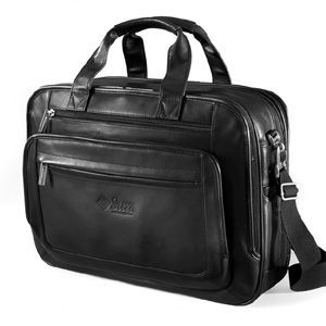 Travis & Wells Expandable Leather Computer Brief
