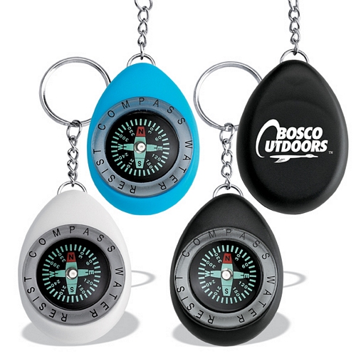 OVAL COMPASS/KEY RING