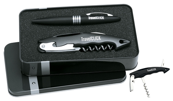 Ballpoint Pen / 3 Function ABS Plastic Bar Tool Giftset