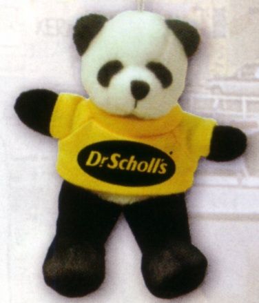 Panda Bear Mini Bean Bag Keychain