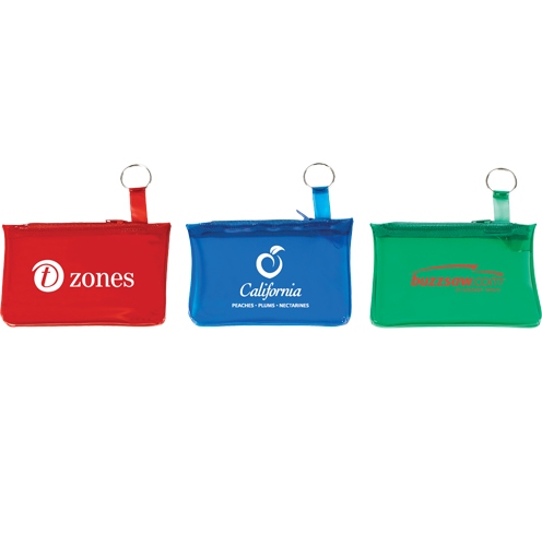 Translucent pouch key holder