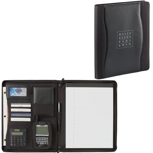 Wave Zippered Padfolio