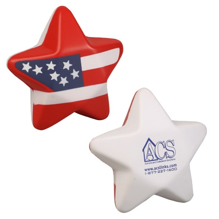 Patriotic Star Stress Reliever