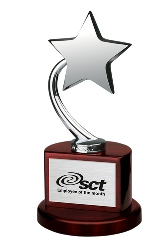 Shooting Star on Wood