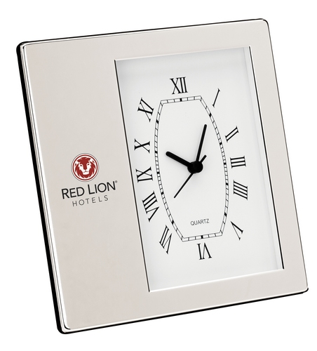 SHINY CHROME DESK CLOCK