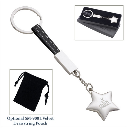 DANGLING STAR KEY RING