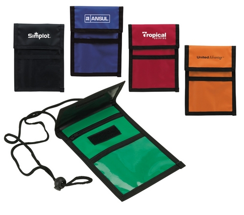 Trade Show Badge Holder Neck Wallets, Small Pouch, Badge Holder with Neck Rope