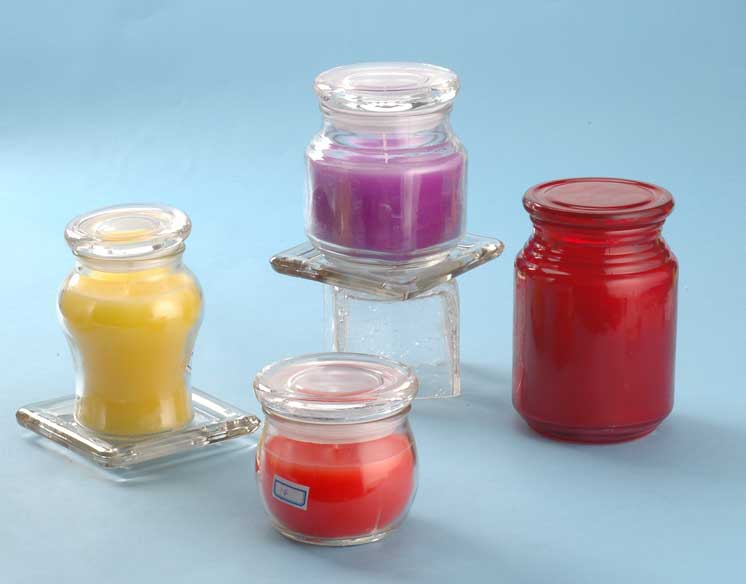 candle in glass jars 
  
   
     
    