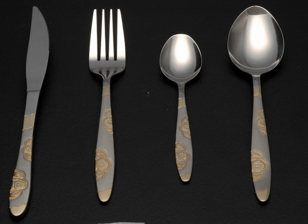 Gold-plated flatware
  
   
     
    
