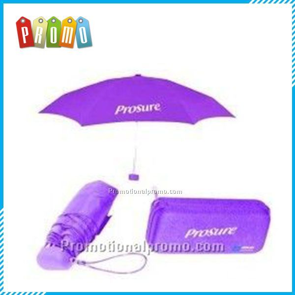 Promotional Purple 3-folding Umbrella