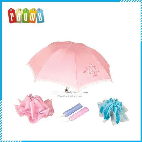 Girl 3 folding Umbrella