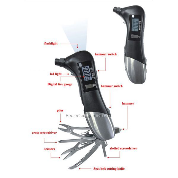 Multi-functional Digital Tire gauge