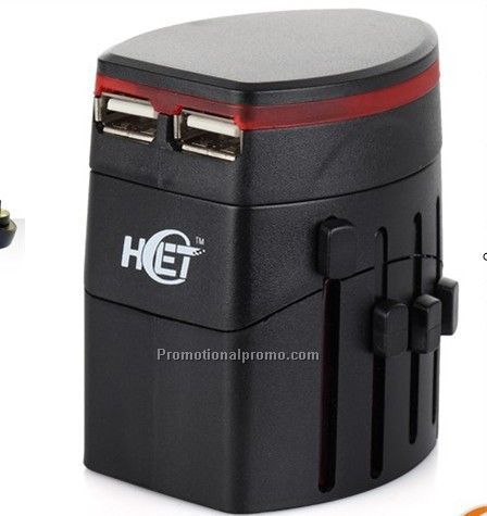 world travel Adapter with USB charging port