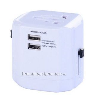Promotional Travel adapter with USB