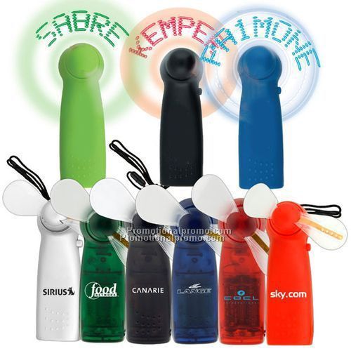 Light Up Name Mini Fan