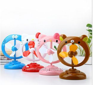 Promotional cat shape fan, cartoon shape fan