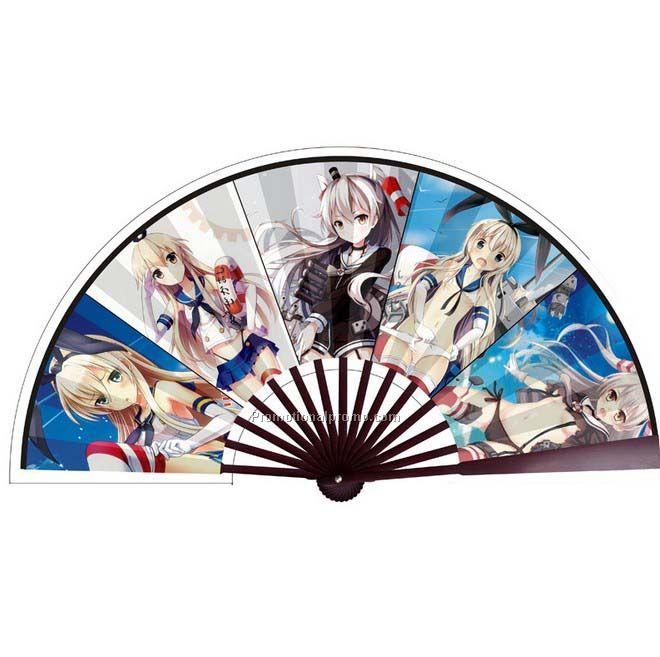 Cartoon bay max folding fan, 2015 new arrival ceative gift, OEM fan