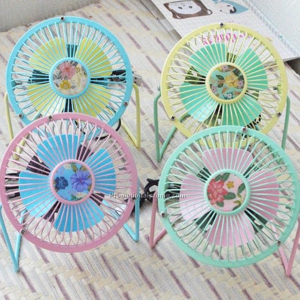 Creative cartoon USB fan, noiseless USB fan