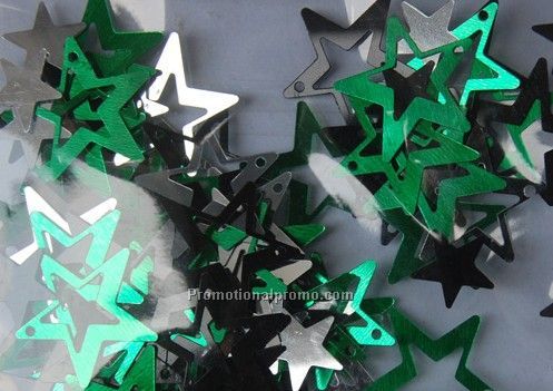 Hollow star confetti