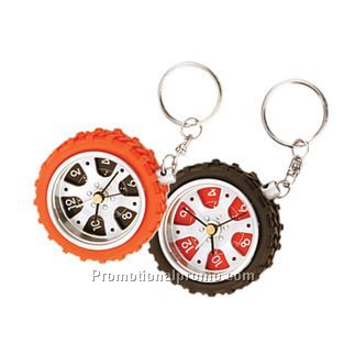 Tyre Alarm Clock With Keychain