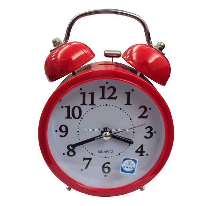 PLASTIC TWIN BELL CLOCK