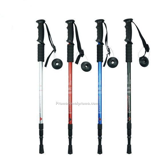 Mountaineering anti shock walking stick alpenstock