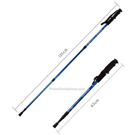 Aluminum mountaineering anti shock alpenstock, custom alpenstock