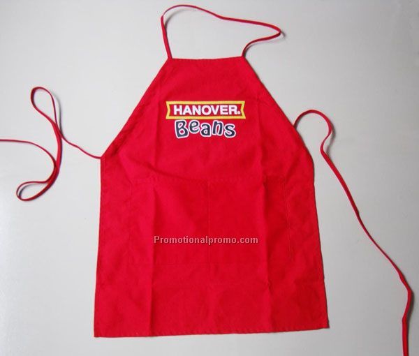 Polyester apron with no pockets