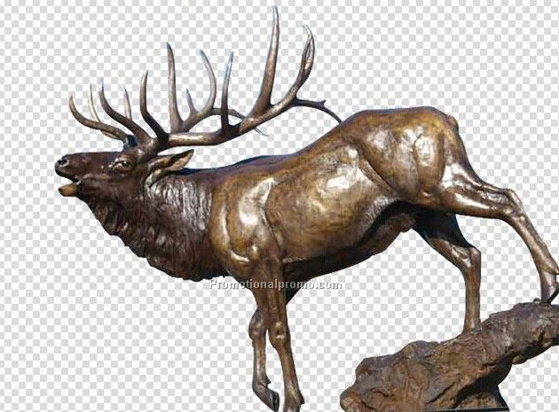 Bronzed Metal Patina Finished-animal bushbuck