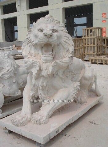 stone lion statue for outdoor or gardon