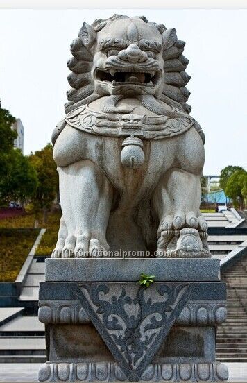 lion statue or carving