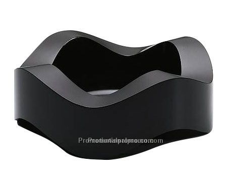 Asbak stapelbaar zwart