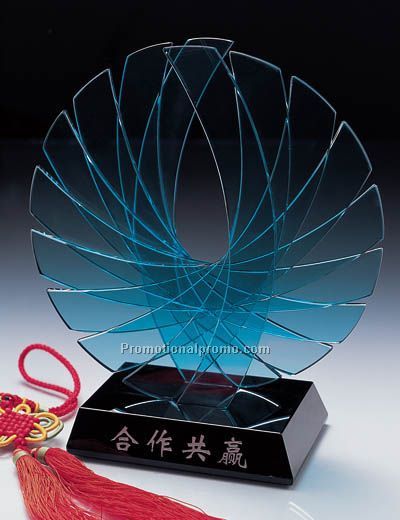 Concept crystal trophy