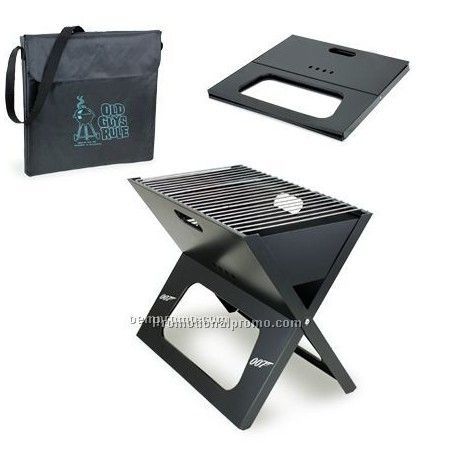 X-grill Folding Charcoal Bbq Grill W/ Polyester Shoulder Tote