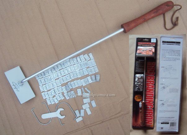 BBQ Iron with changeable letters