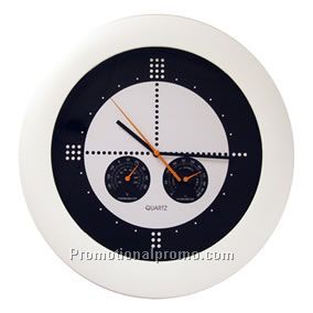 BLACK/WHITE TARGET DESIGN WALL CLOCK