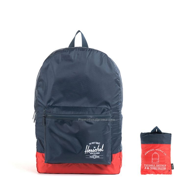 Foldable nylon backpack