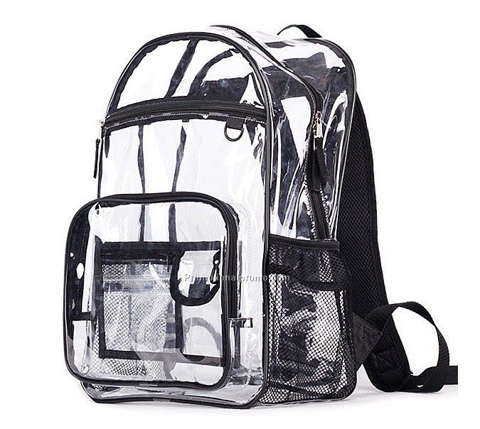 Stylish Waterproof Transparent Travel PVC Backpacks for Male and Female
