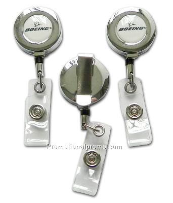 Round haped Retractable Badge Holder