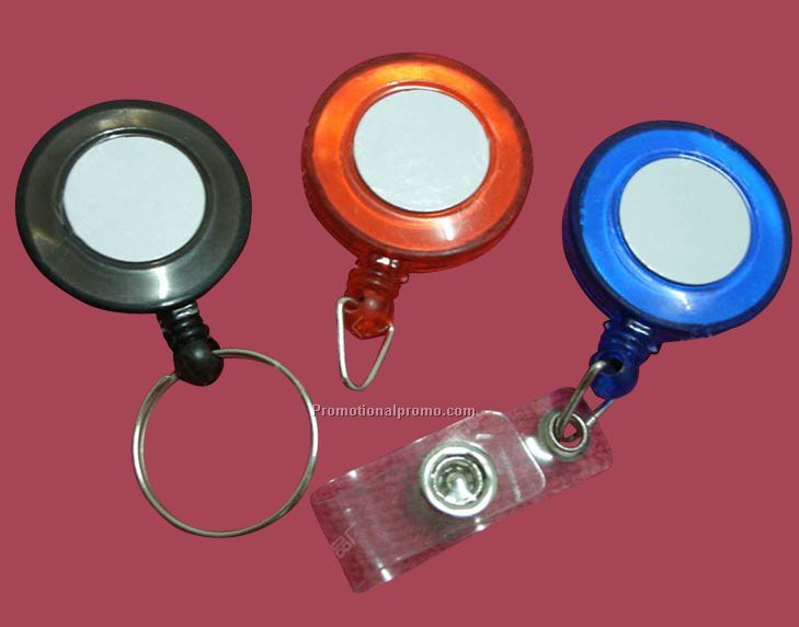 Round shaped Retractable Badge Holder