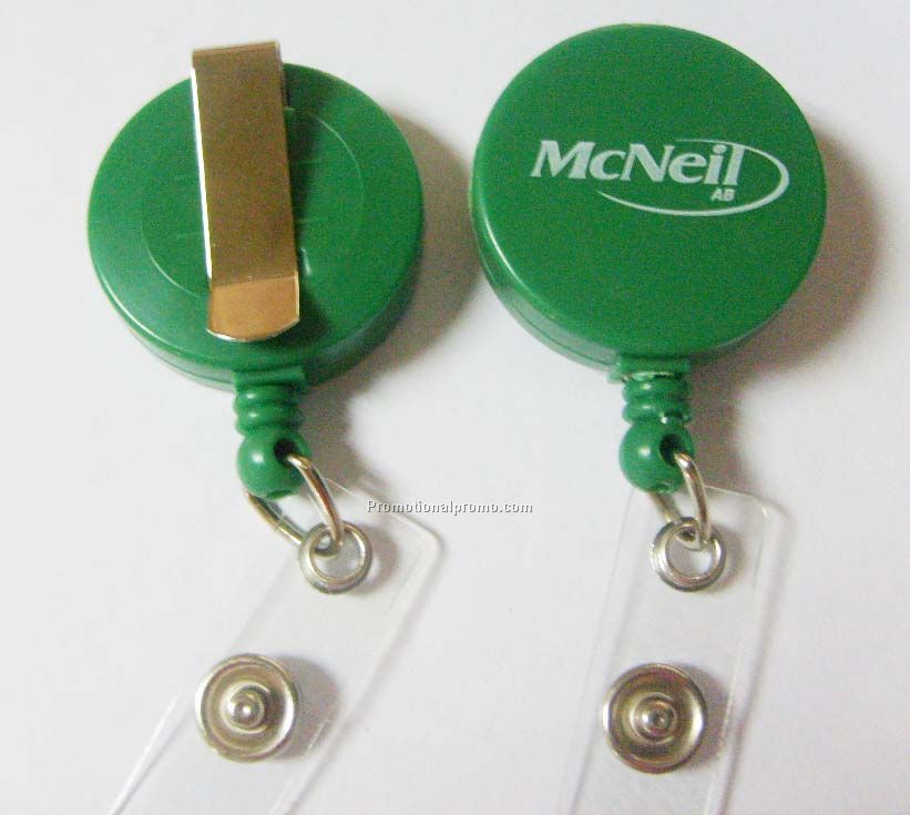 Roller clip, Round shaped Retractable Badge Holder