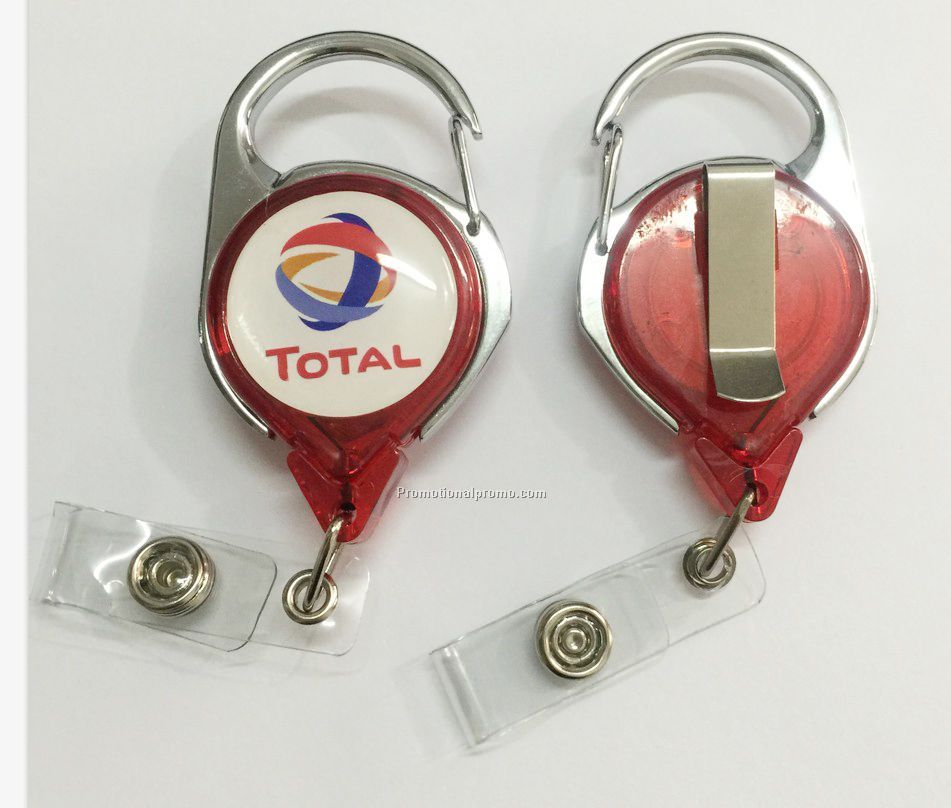 Promotional Carabiner Badge Reel