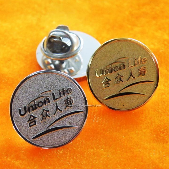 Sterling Silver lapel pins, Customized Silver badge