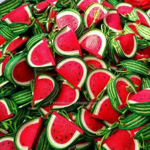 Wholesale straw braid watermelon bag