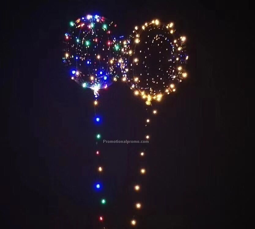Promo atmosphere wedding room decorated with LED luminous bobo ball bright colored ball with lamp gas LED lights balloon