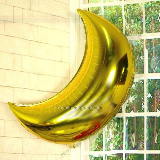 36inch party metallic balloons moon shape