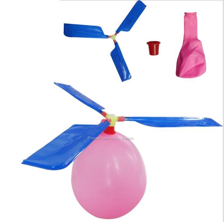 Funny Balloon Helicopter Flying Outdoor Playing Educational Kids Toys