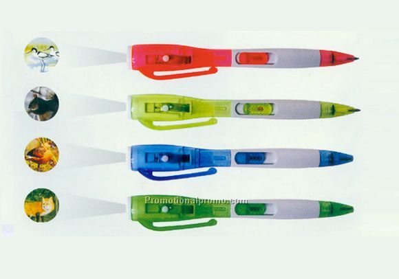 LED Logo Projecting Light Ballpen