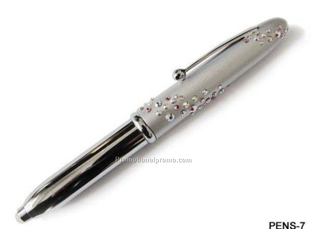 Diamond and buniess metal ballpoint pen